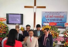 BỔ NHIỆM MỤC SƯ TRẦN QUÝ BỬU QUẢN NHIỆM HỘI THÁNH HÒA HẢI