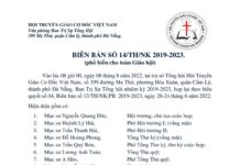 Biên Bản Số 14/TH/NK 2019-2023 (Phổ Biến Toàn Giáo Hội)