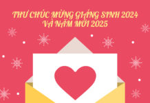 Thư Chúc Mừng Giáng Sinh Năm 2024